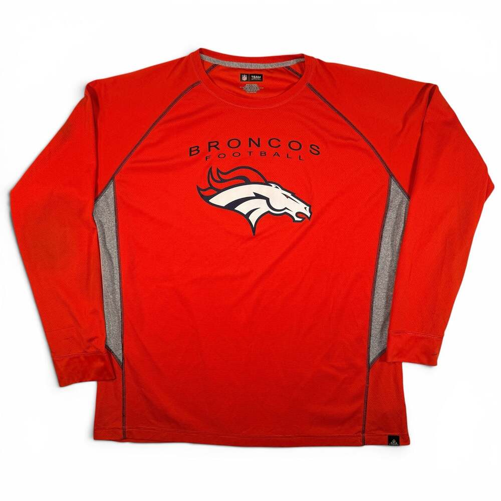 NFL Denver Broncos E-Systems 2XL Long Sleeve Performance Shirt